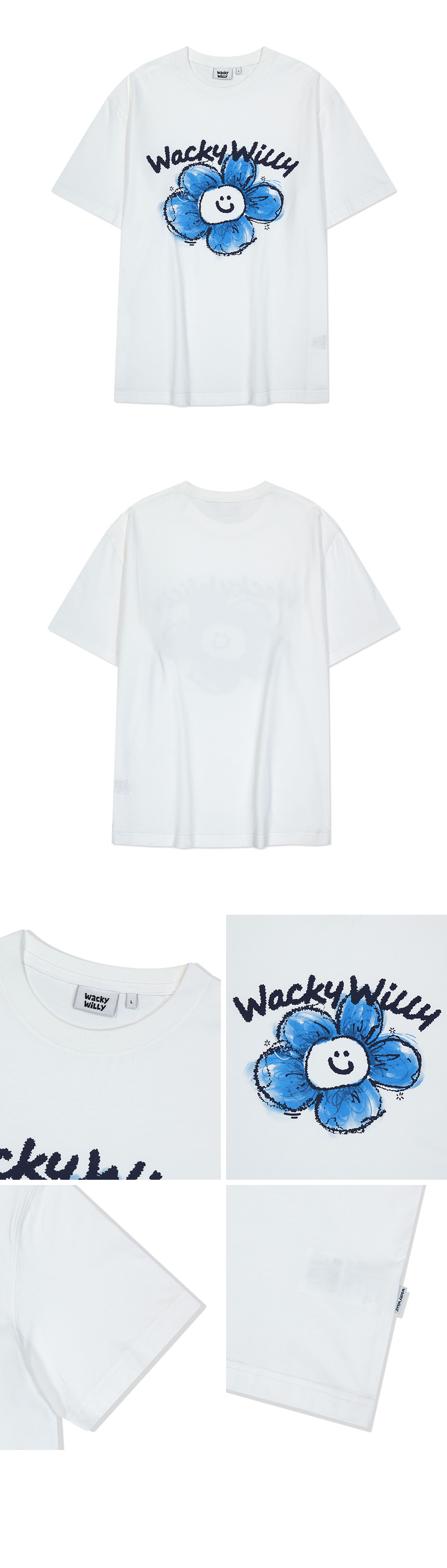 【WACKY WILLY】Signature Big Lily Short Sleeve T-Shirt R6497 MUSINSA | WACKY WILLY Signature Big Lily Short Sleeve T
